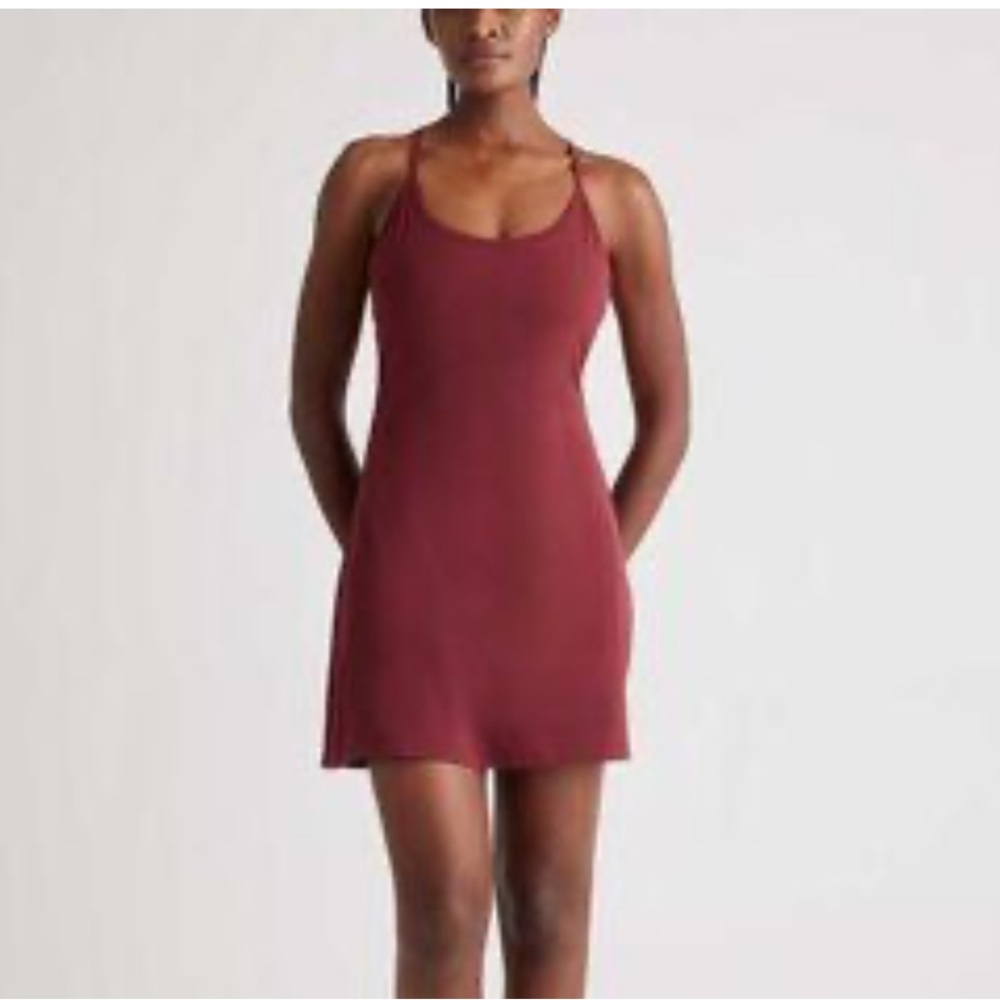 Quince Mini Dress in Wine Red